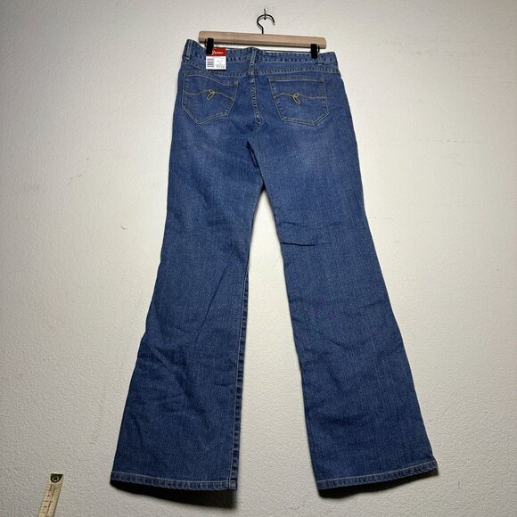NWT Guess Belmont Flare Denim Jean Pant Women 32 Bootcut Western Indie Y2K Blue - Picture 2 of 14